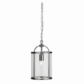 Oaks Fern Ceiling Lantern Chrome 1 Light simple ceiling design light