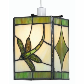 Oaks Green Tiffany Dragonfly Easy Fit Ceiling Lamp Shade simple ceiling design light