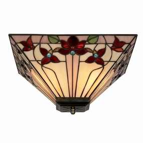 Oaks Lighting Camillo Tiffany Semi-Flush Ceiling Light simple ceiling design light