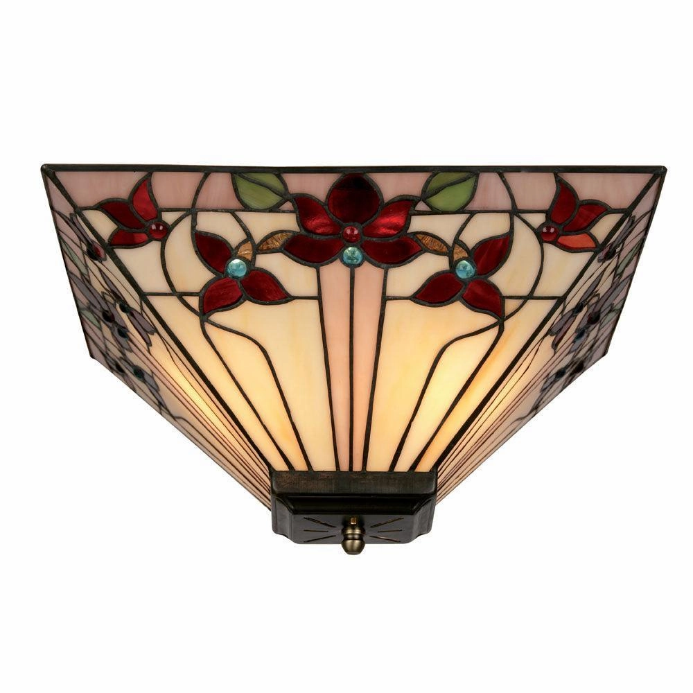 Oaks Lighting Camillo Tiffany Semi-Flush Ceiling Light simple ceiling design light