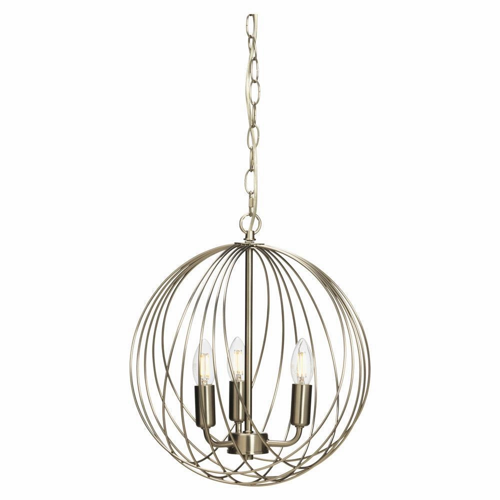 Oaks Lighting Danby 3 Light Antique Chrome Ceiling Pendant modern ceiling lamp