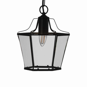 Oaks Lighting Dulverton Black Clear Glass Ceiling Pendant modern ceiling lamp