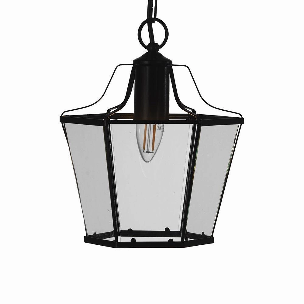 Oaks Lighting Dulverton Black Clear Glass Ceiling Pendant modern ceiling lamp