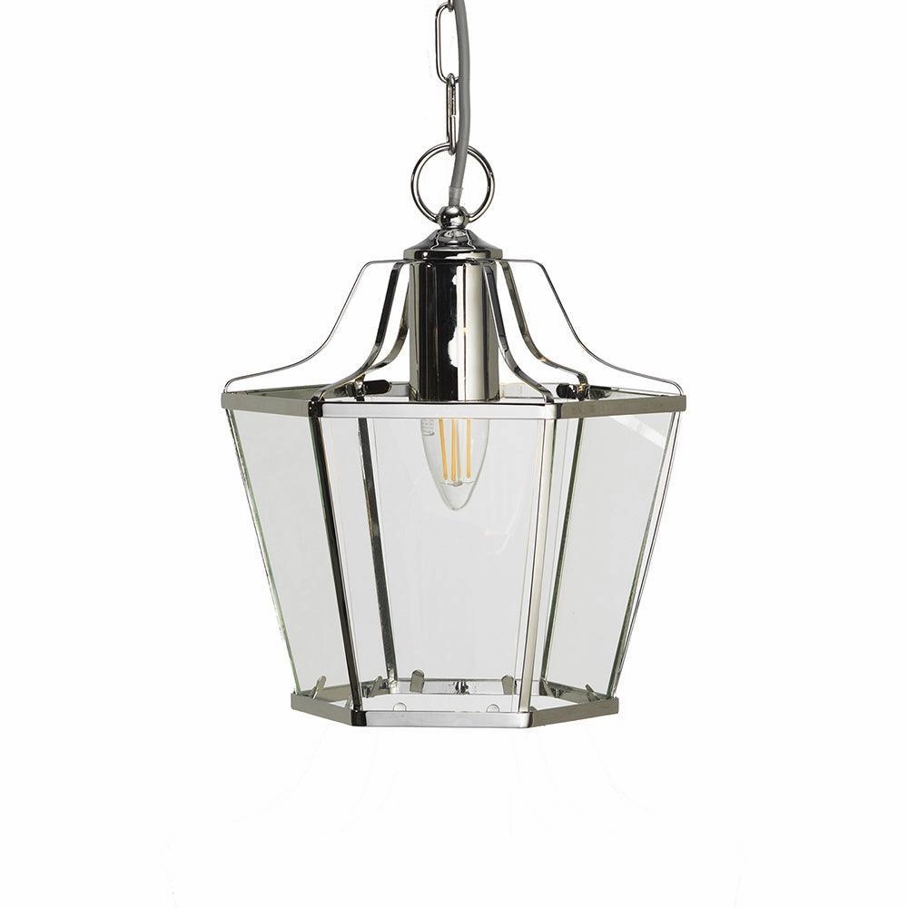 Oaks Lighting Dulverton Chrome Clear Glass Ceiling Pendant modern ceiling lamp