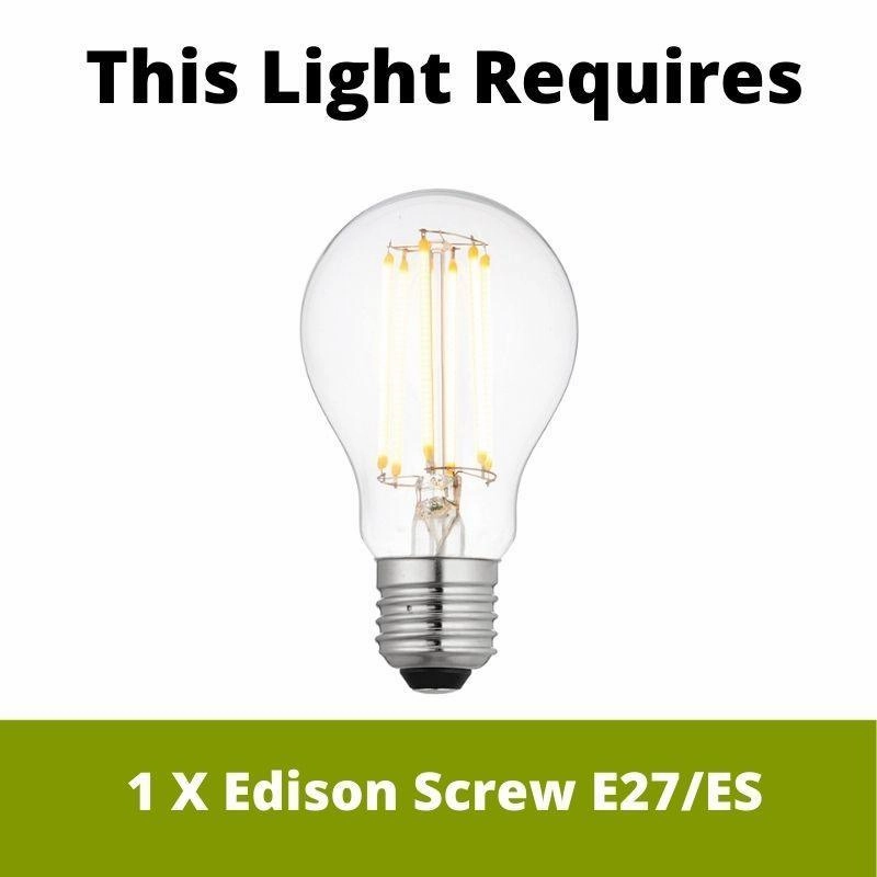 Oaks Lighting Dulverton Chrome Clear Glass Ceiling Pendant