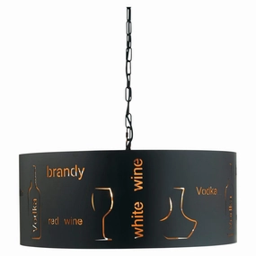 Oaks Lighting Edan Black & Gold Decorated Ceiling Pendant modern ceiling lamp