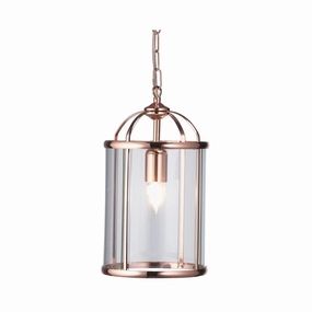 Oaks Lighting Fern 1 Light Copper Ceiling Lantern modern ceiling lamp