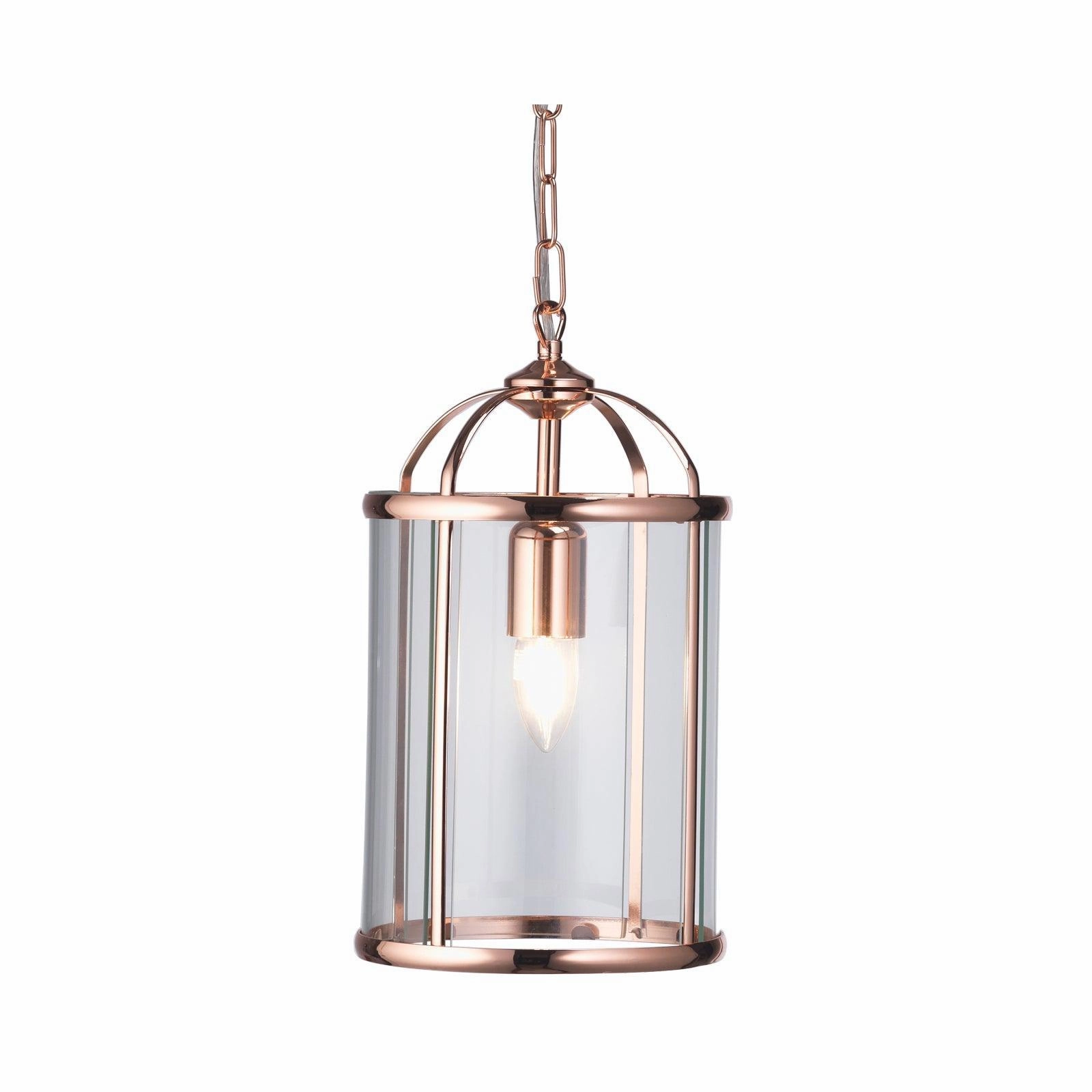 Oaks Lighting Fern 1 Light Copper Ceiling Lantern modern ceiling lamp