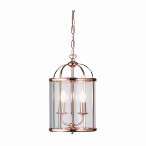 Oaks Lighting Fern 2 Light Copper Ceiling Lantern modern ceiling lamp