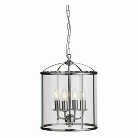 Oaks Lighting Fern 4 Light Chrome Ceiling Lantern modern ceiling lamp