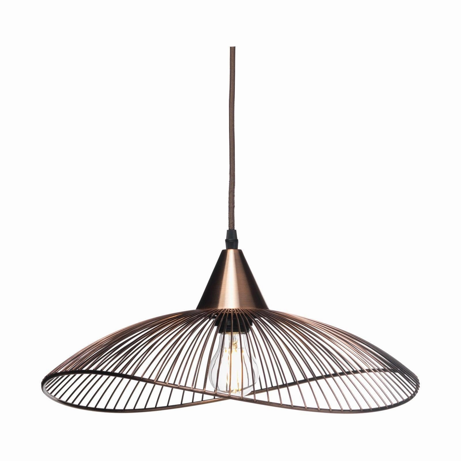 Oaks Lighting Helios Copper Single Ceiling Pendant - 42cm simple ceiling design light