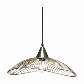Oaks Lighting Helios Gold Single Ceiling Pendant - 42cm modern ceiling lamp