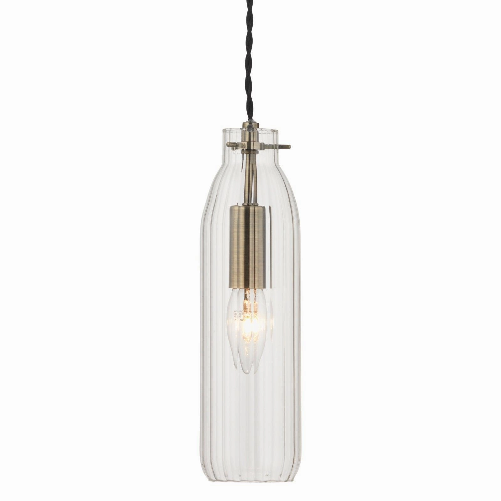 Oaks Lighting Hyperion Antique Brass & Glass Ceiling Pendant modern ceiling lamp
