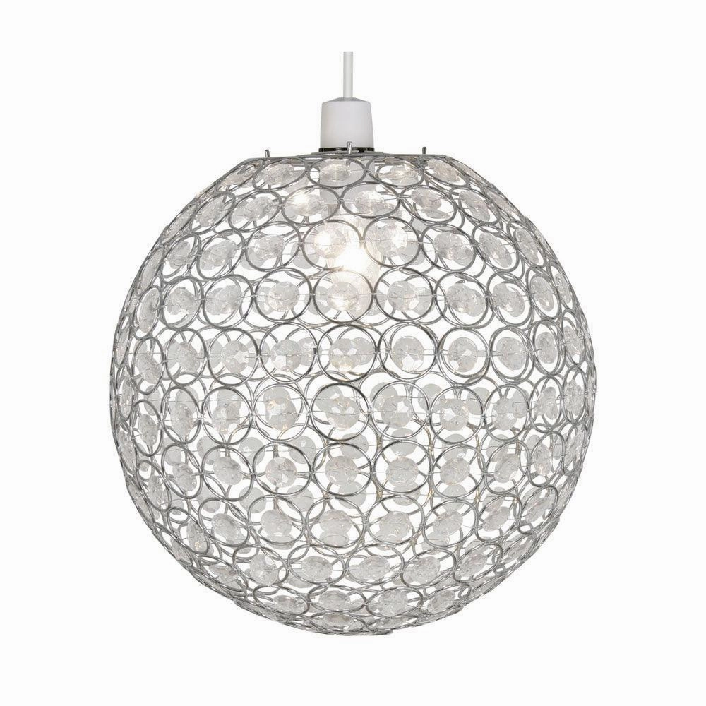 Oaks Lighting Kendal Acrylic Button & Chrome Ceiling Pendant modern ceiling lamp