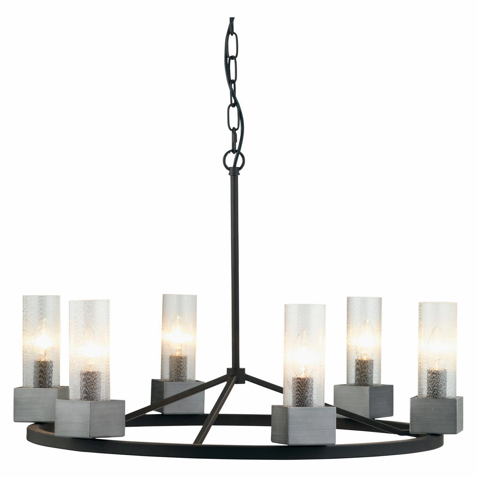 Oaks Lighting Kona 6 Light Antique Silver Ceiling Pendant modern ceiling lamp