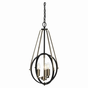 Oaks Lighting Mulgrave Black & Chrome Ceiling Pendant modern ceiling lamp