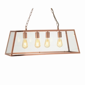 Oaks Lighting Riga 4 Light Copper Ceiling Pendant modern ceiling lamp