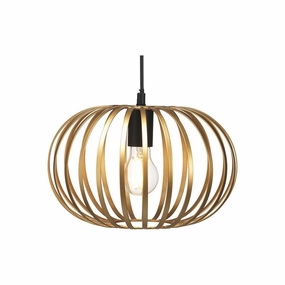 Oaks Lighting Salta Gold Ceiling Pendant With Black Cap modern ceiling lamp