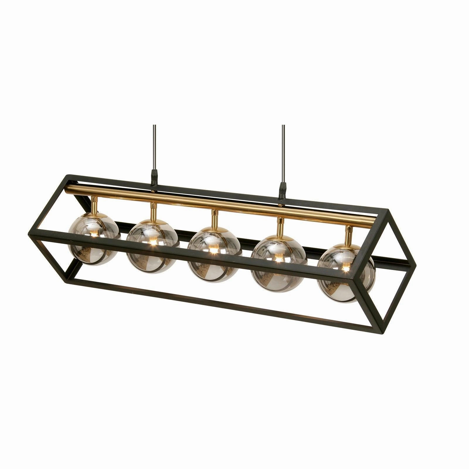 Oaks Lighting Tere 5 Light Gold & Black Ceiling Pendant modern ceiling lamp