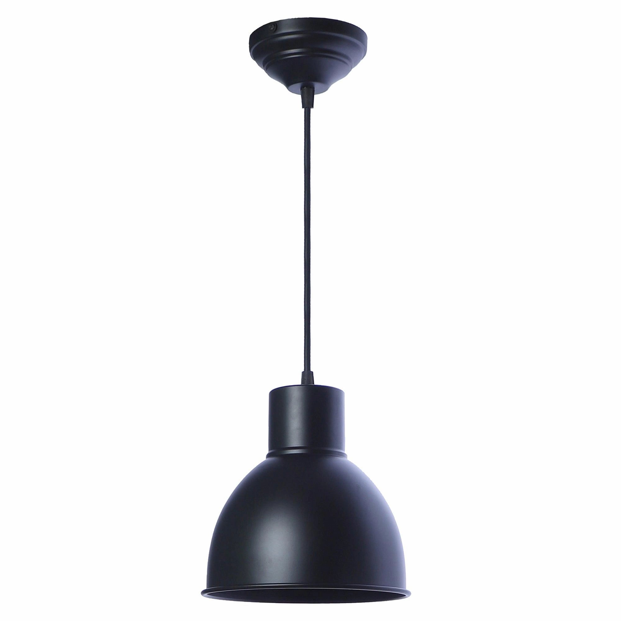 Opi Minimal Pastel Black Metal Single Hanging Light by SS Lightings