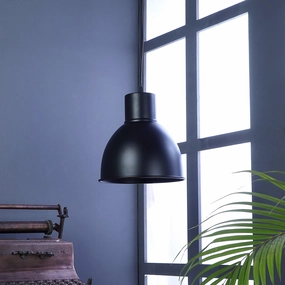 Opi Minimal Pastel Black Metal Single Hanging Light by SS Lightings contemporary ceiling fixture