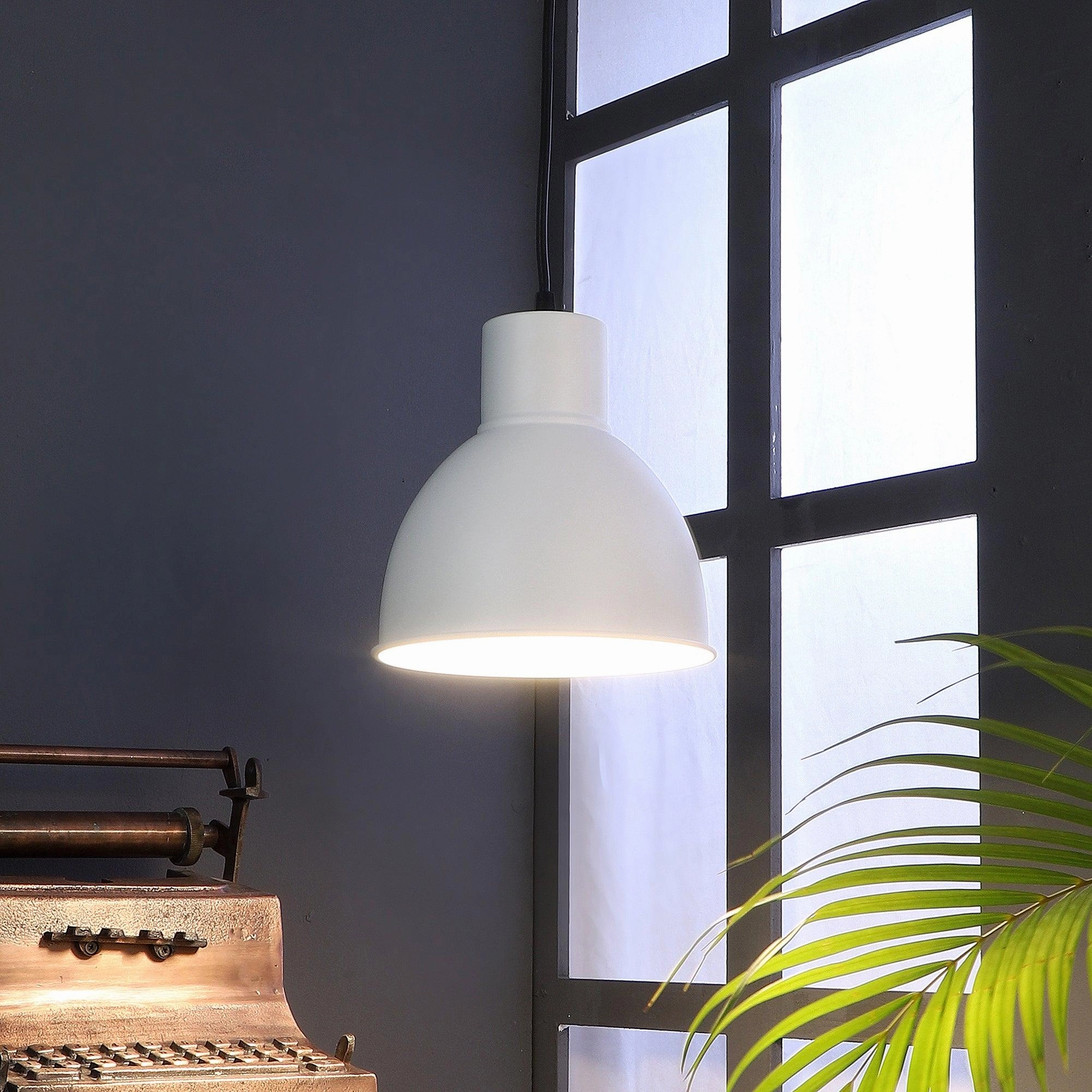 Opi Minimal Pastel Green Metal Single Hanging Light by SS Lightings