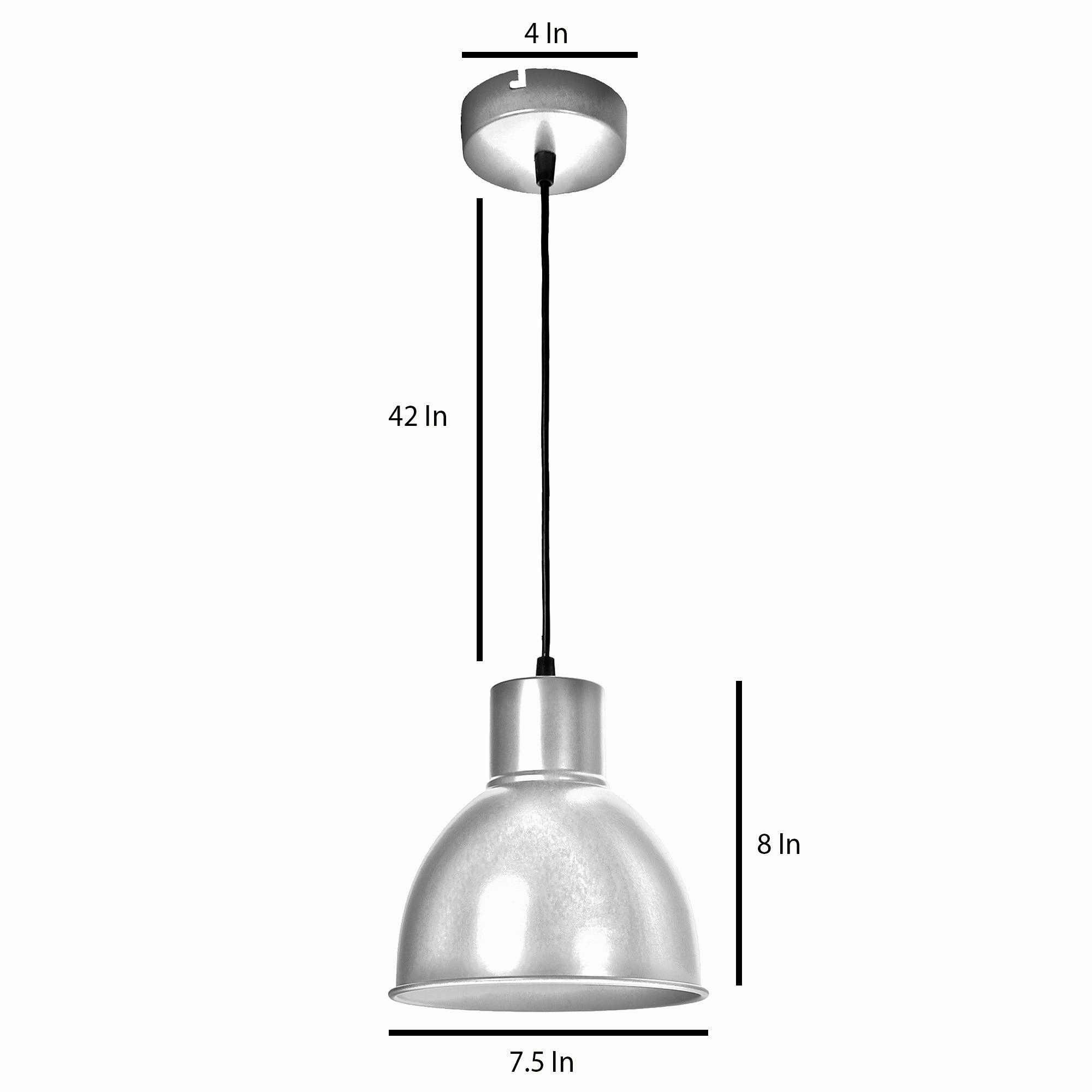 Opi Minimal Pastel Red Metal Single Hanging Light by SS Lightings
