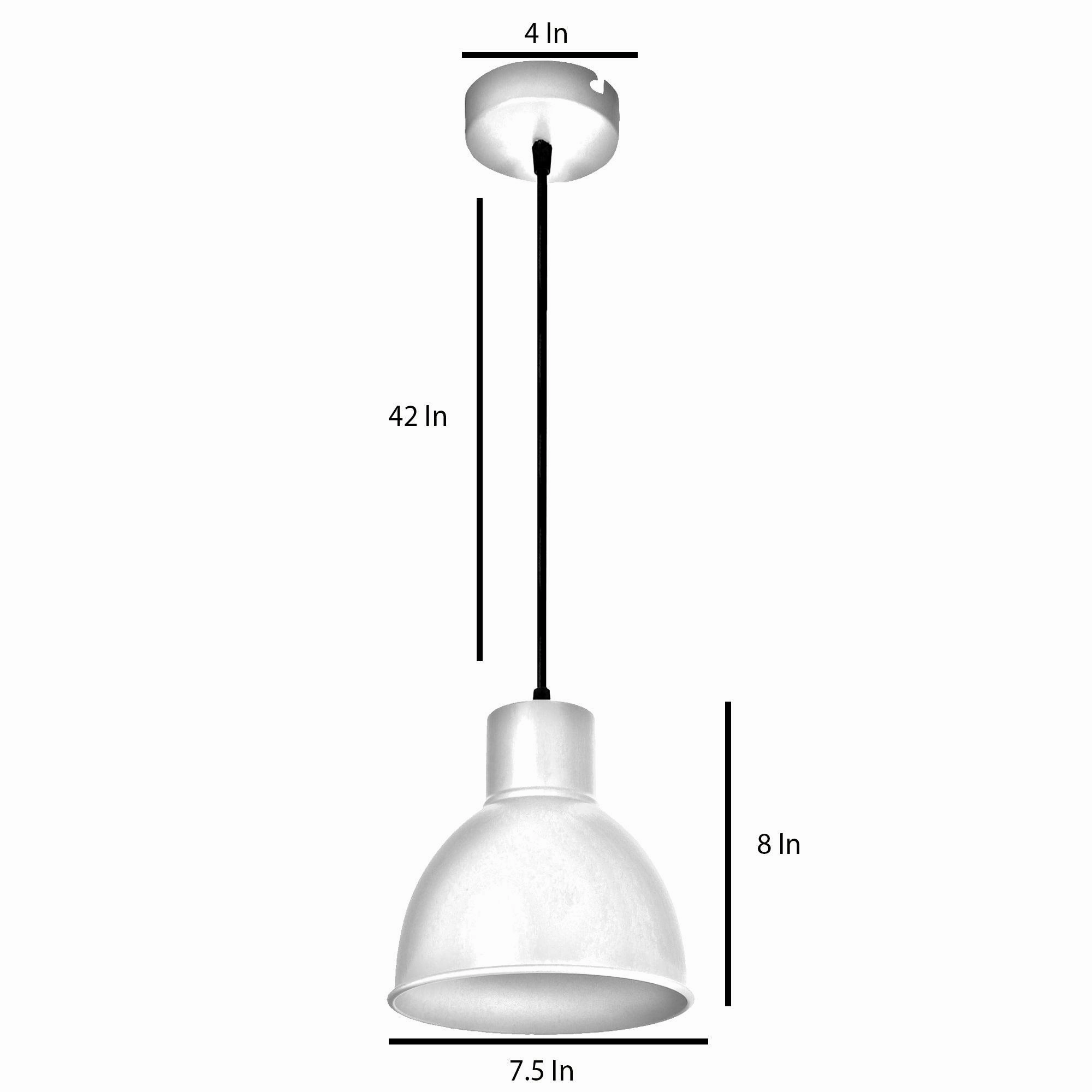 Opi Minimal Pastel Yellow Metal Single Hanging Light by SS Lightings