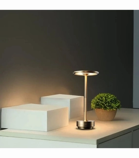 Opladelig LED bordlampe Inde/ude - Guld ambient lighting fixture