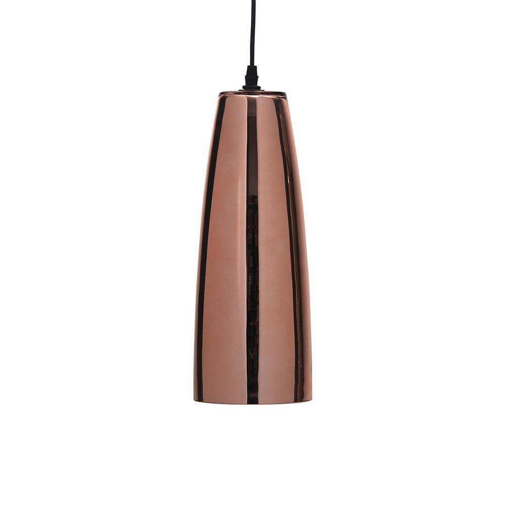 Oriata Copper Plated Glass Ceiling Pendant - 13cm modern ceiling lamp