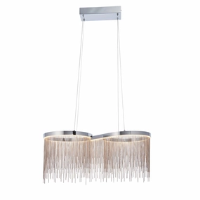 Orphelia 1 Light Chrome Figure Of Eight Ceiling Pendant minimalist ceiling light