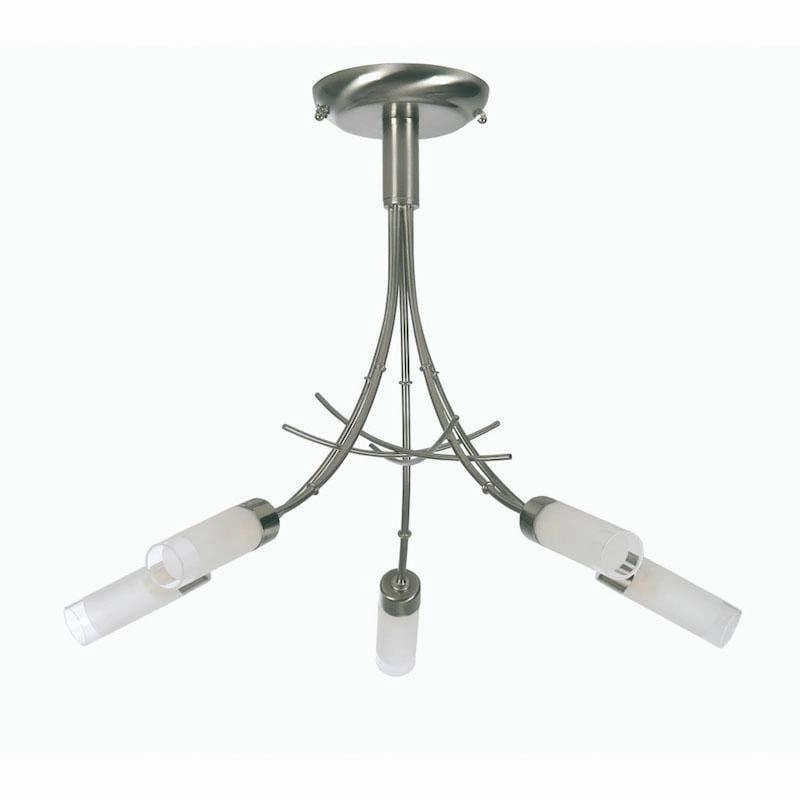 Oslo 5 Light Antique Chrome Semi-flush Ceiling Light simple ceiling design light