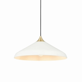 Ovni White Coned Industrial Pendant Ceiling Light minimalist ceiling light
