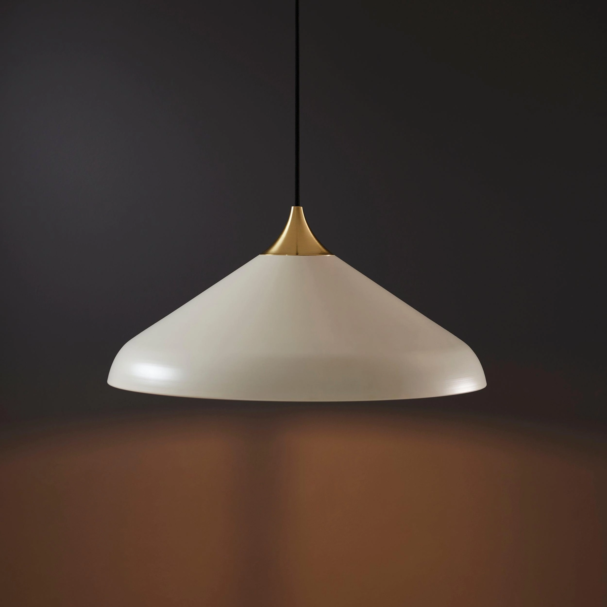 Ovni White Coned Industrial Pendant Ceiling Light