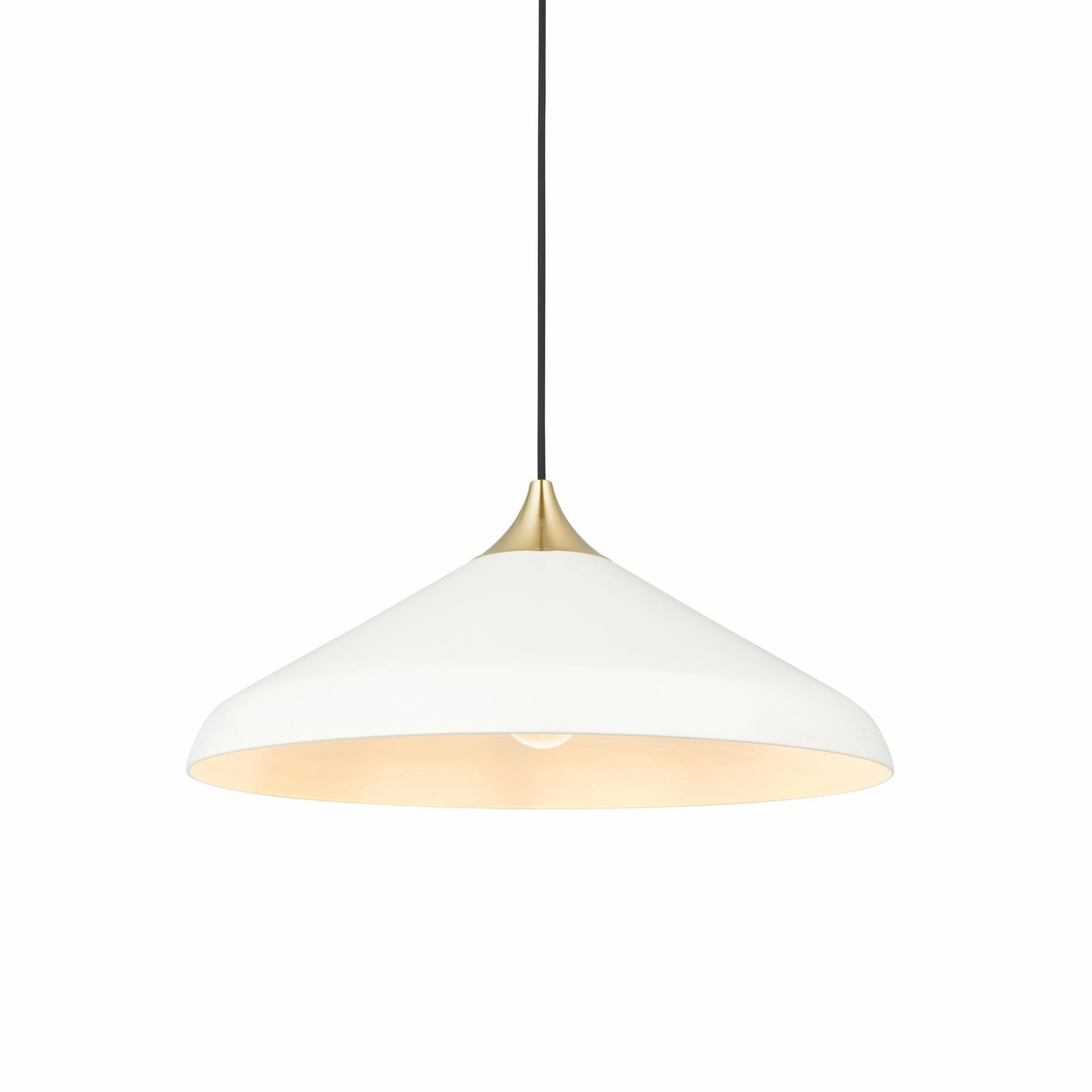 Ovni White Coned Industrial Pendant Ceiling Light minimalist ceiling light