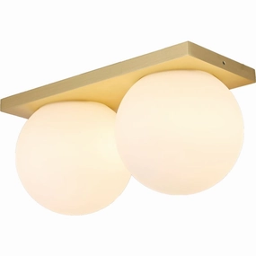 PALLA DOBBELT LOFTSLAMPE C290 MESSING DTW LED MINI  - ANTIDARK ceramic table lamp