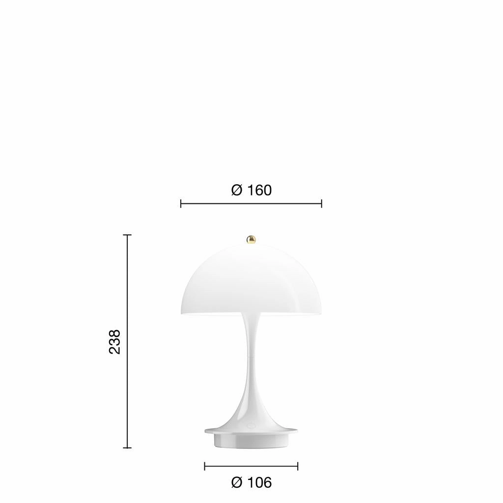 PANTHELLA 160 PORTABLE - JUBIL?UM HVID OPAL MESSING TOP