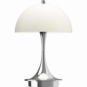 PANTHELLA 160 PORTABLE V3 - KROM/OPAL BEIGE ambient lighting fixture