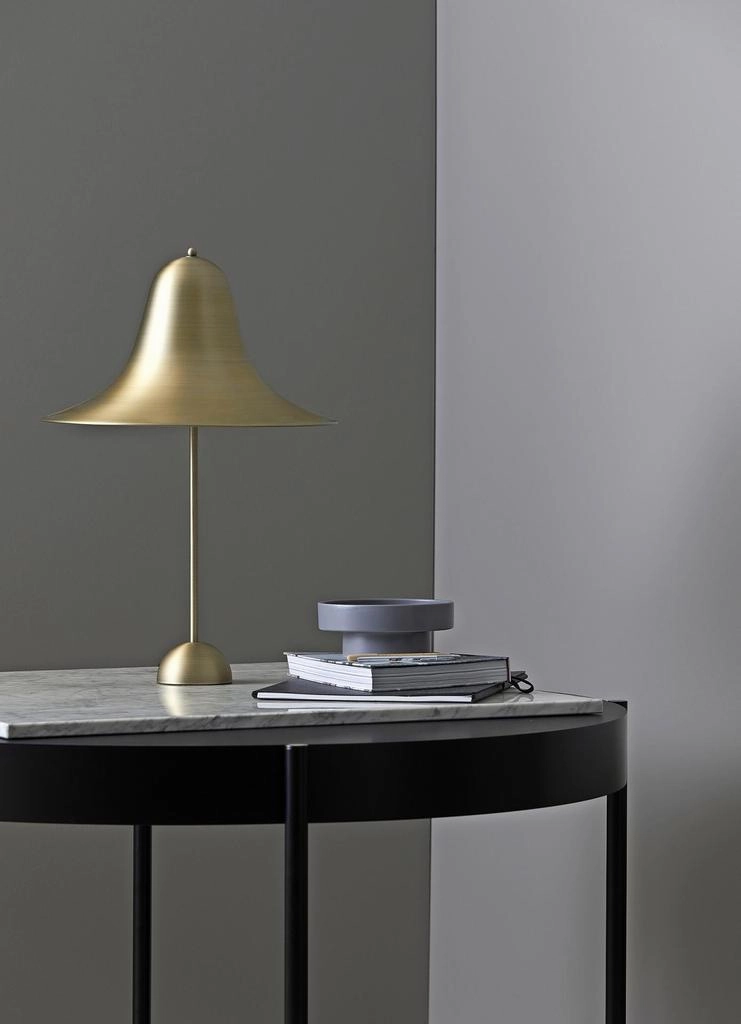 PANTOP BORDLAMPE ANTIK MESSING