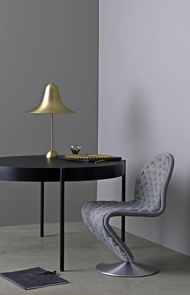 PANTOP BORDLAMPE ANTIK MESSING