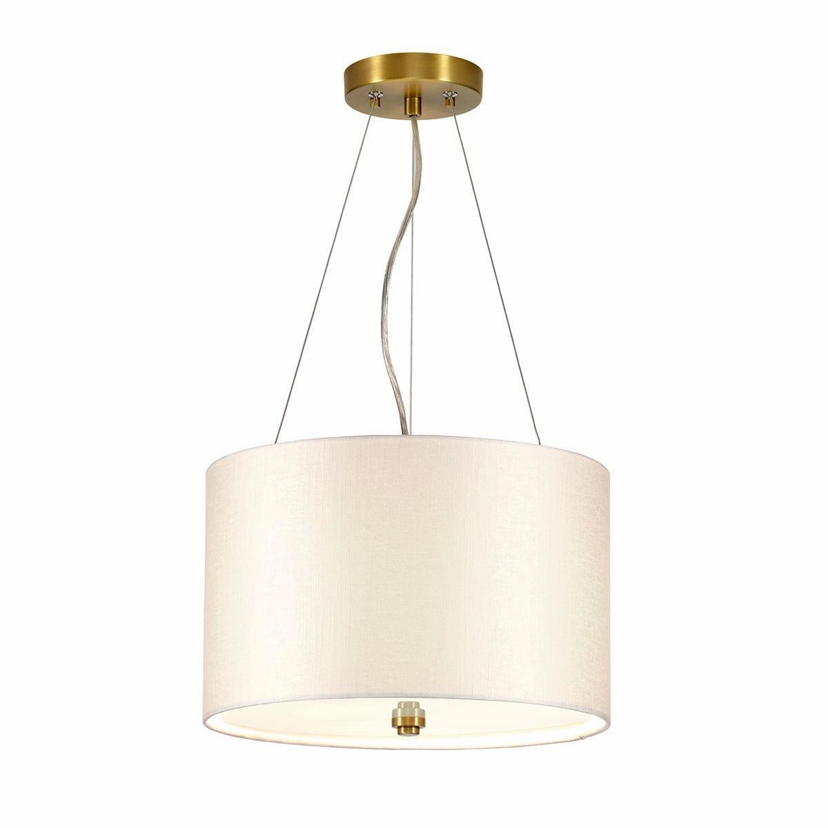 Pearce 14" Pendant with Brass Ceiling Pan Designers Light Box minimalist ceiling light