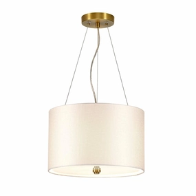 Pearce 14" Pendant with Brass Ceiling Pan Designers Light Box minimalist ceiling light