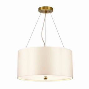 Pearce 18" Pendant with Brass Ceiling Pan Designers Light Box minimalist ceiling light