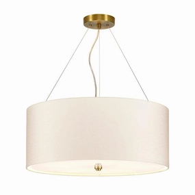 Pearce 22" Pendant with Brass Ceiling Pan Designers Light Box minimalist ceiling light