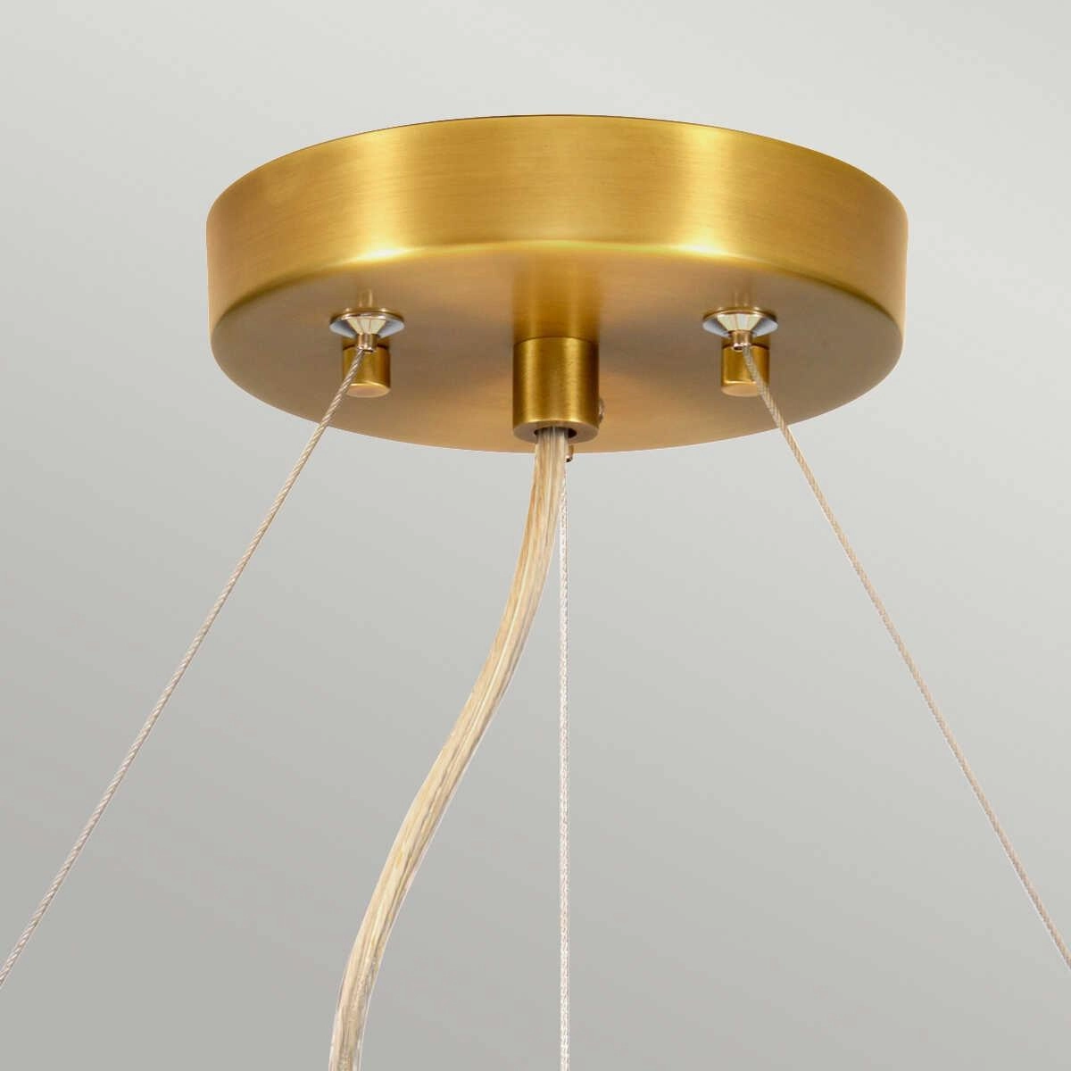 Pearce 26" Pendant with Brass Ceiling Pan Designers Light Box