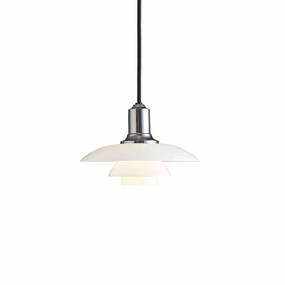 PH 2/1 Pendel - Krom flush mount chandelier