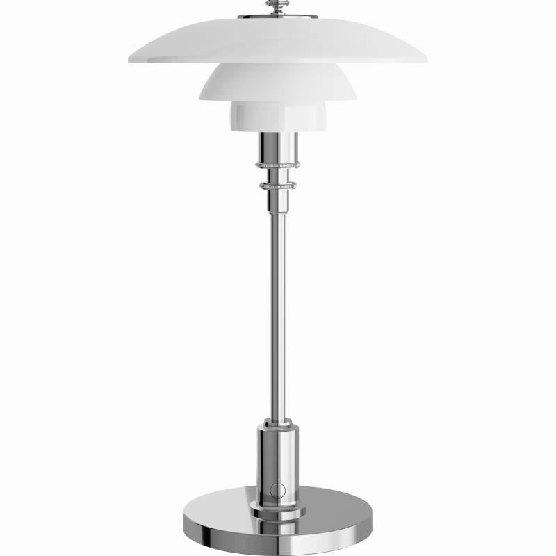 PH 2/1 PORTABLE - POLERET KROM LED BORDLAMPE ambient lighting fixture