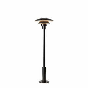 PH 3-2 1/2 Pullert Baseplate Sort - Udendrslampe indoor LED wall lamp