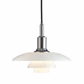 PH 3/2 Pendel - Hjglansforkromet flush mount chandelier
