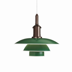 PH 3-3 Pendel Grn flush mount chandelier